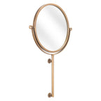 Gold Round Wall Mount Mirror  Warm Home View