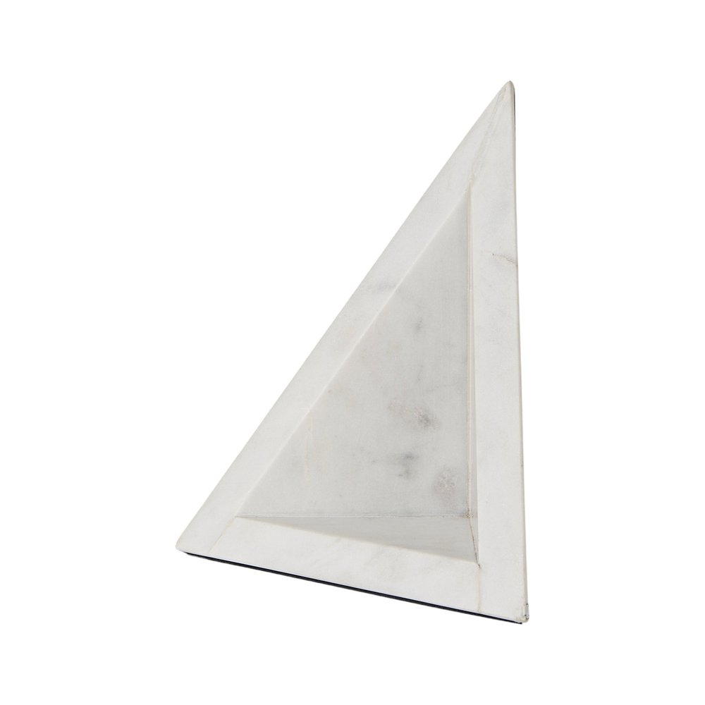 Set of Two White Marble Decorative Bookends  Warm Home View