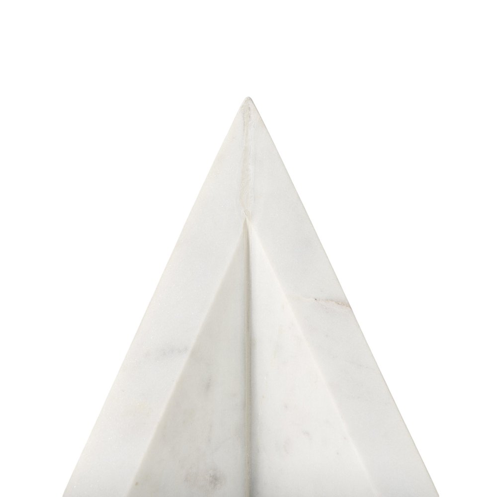 Set of Two White Marble Decorative Bookends  Warm Home View