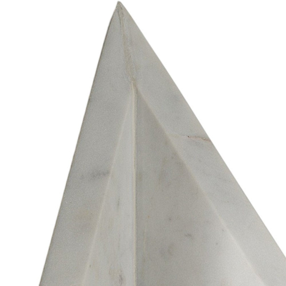 Set of Two White Marble Decorative Bookends  Warm Home View