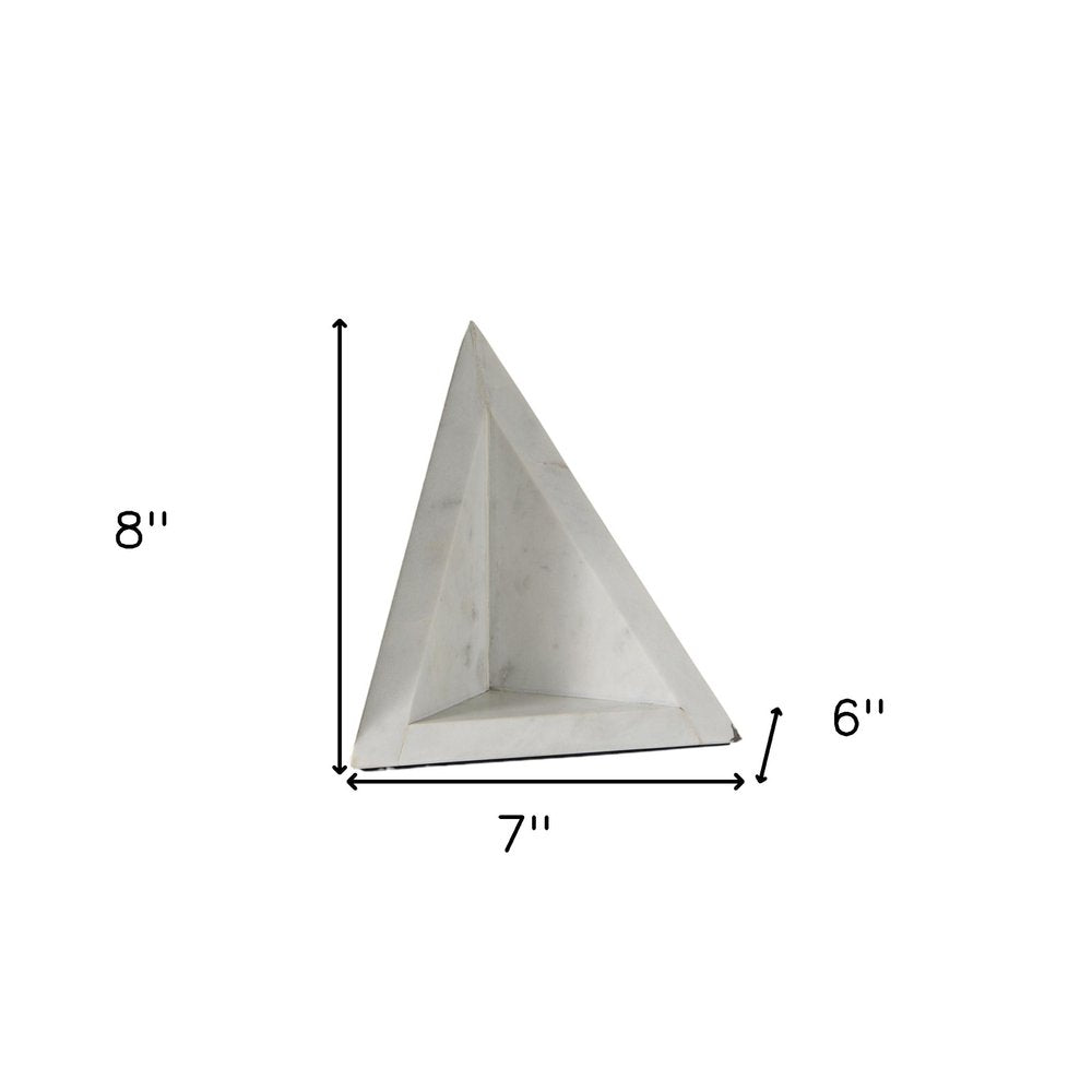 Set of Two White Marble Decorative Bookends  Warm Home View