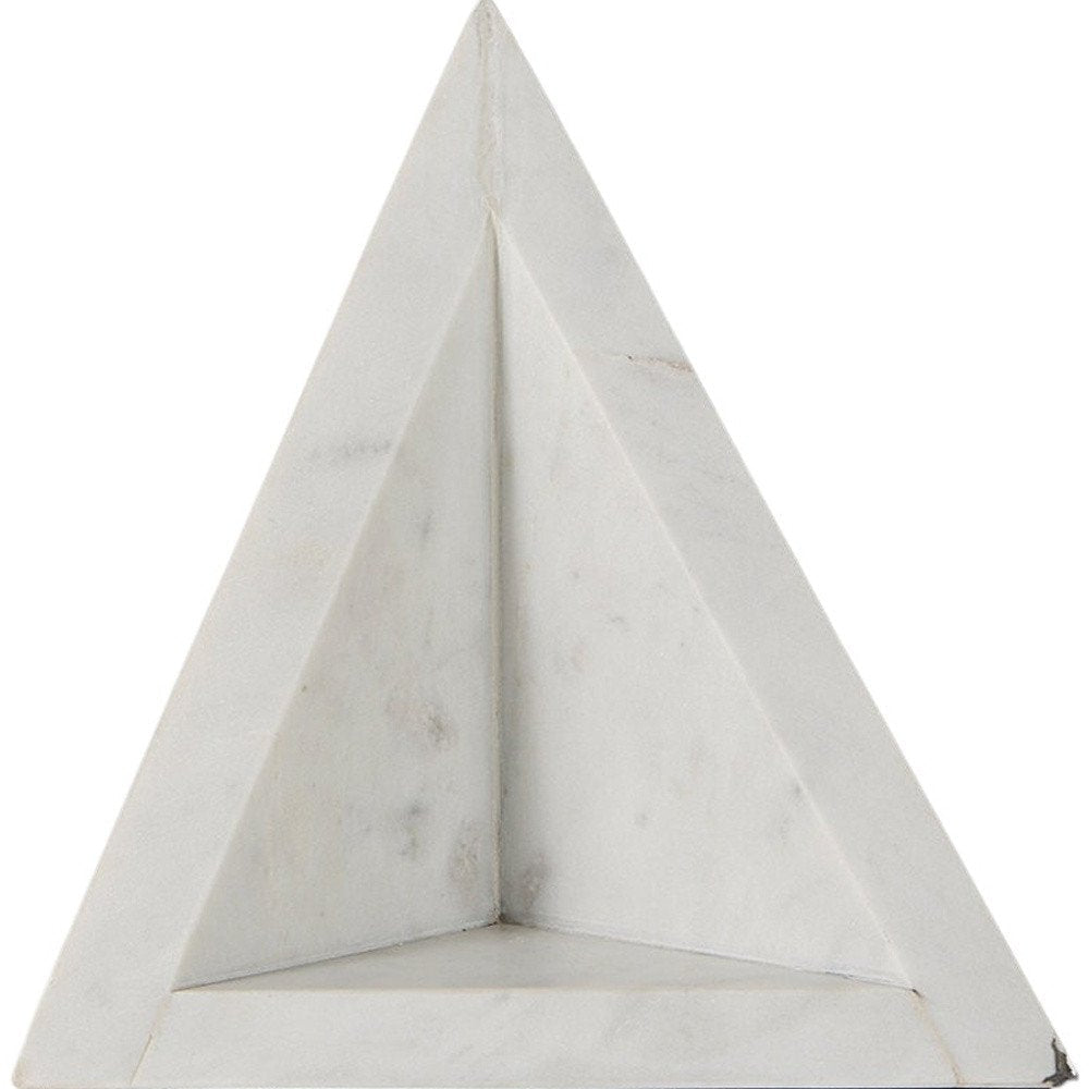 Set of Two White Marble Decorative Bookends  Warm Home View
