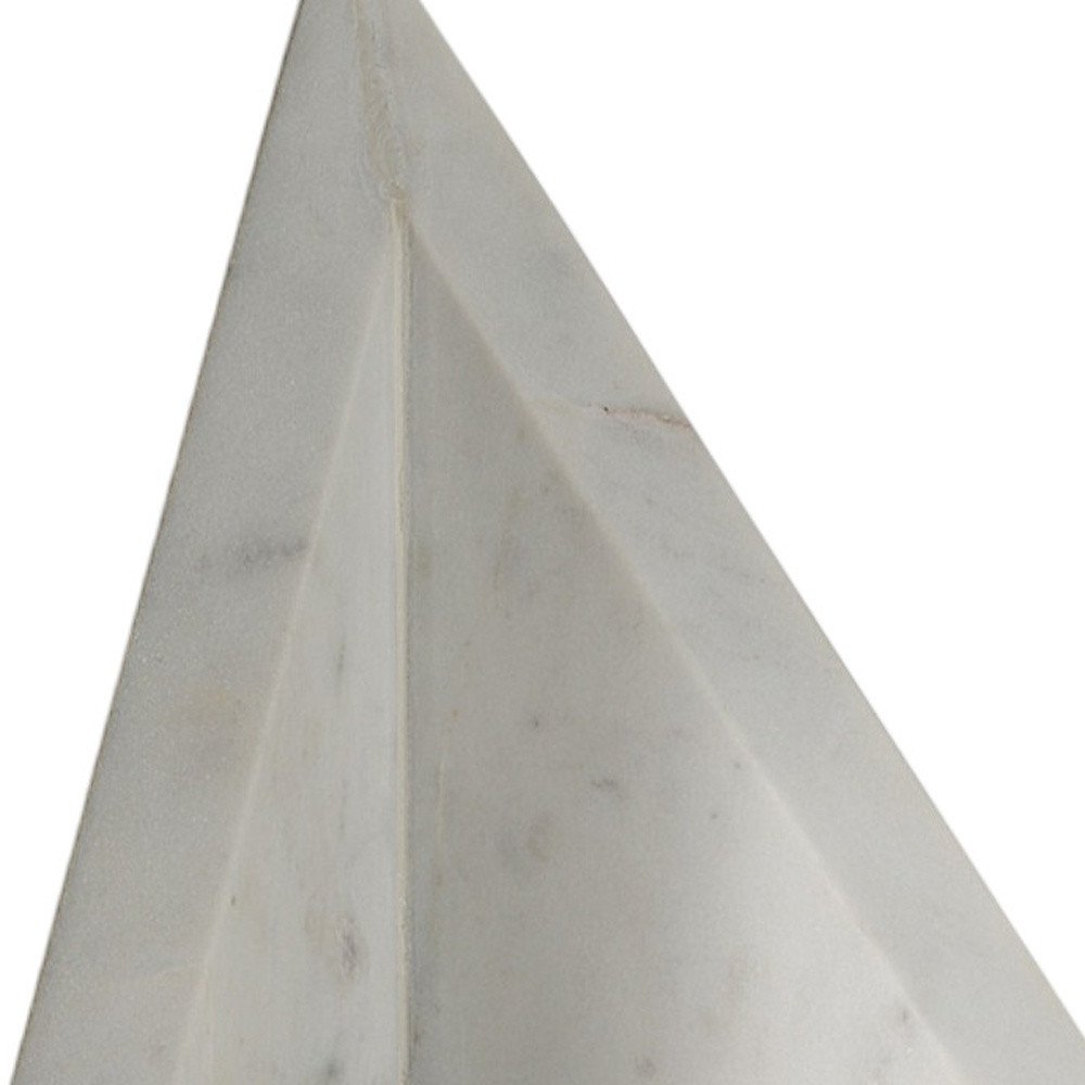 Set of Two White Marble Decorative Bookends  Warm Home View