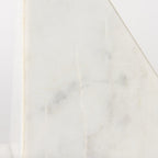 Set of Two White Marble Decorative Bookends  Warm Home View