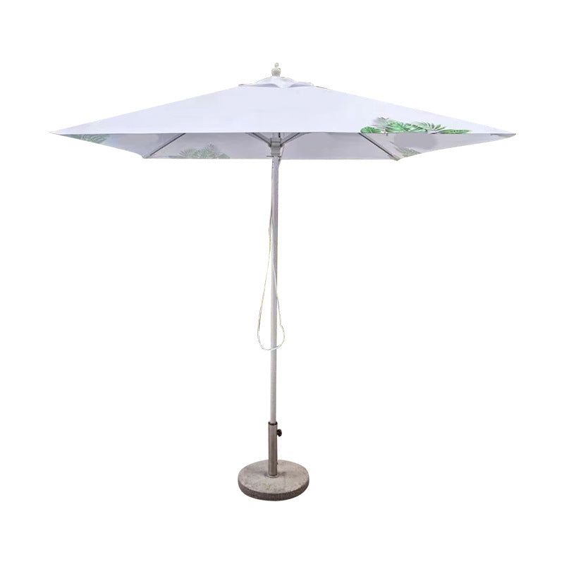 Outdoor Patio Umbrella with 4 Ribs for Advertising - Polyester, 1-Piece  Warm Home View