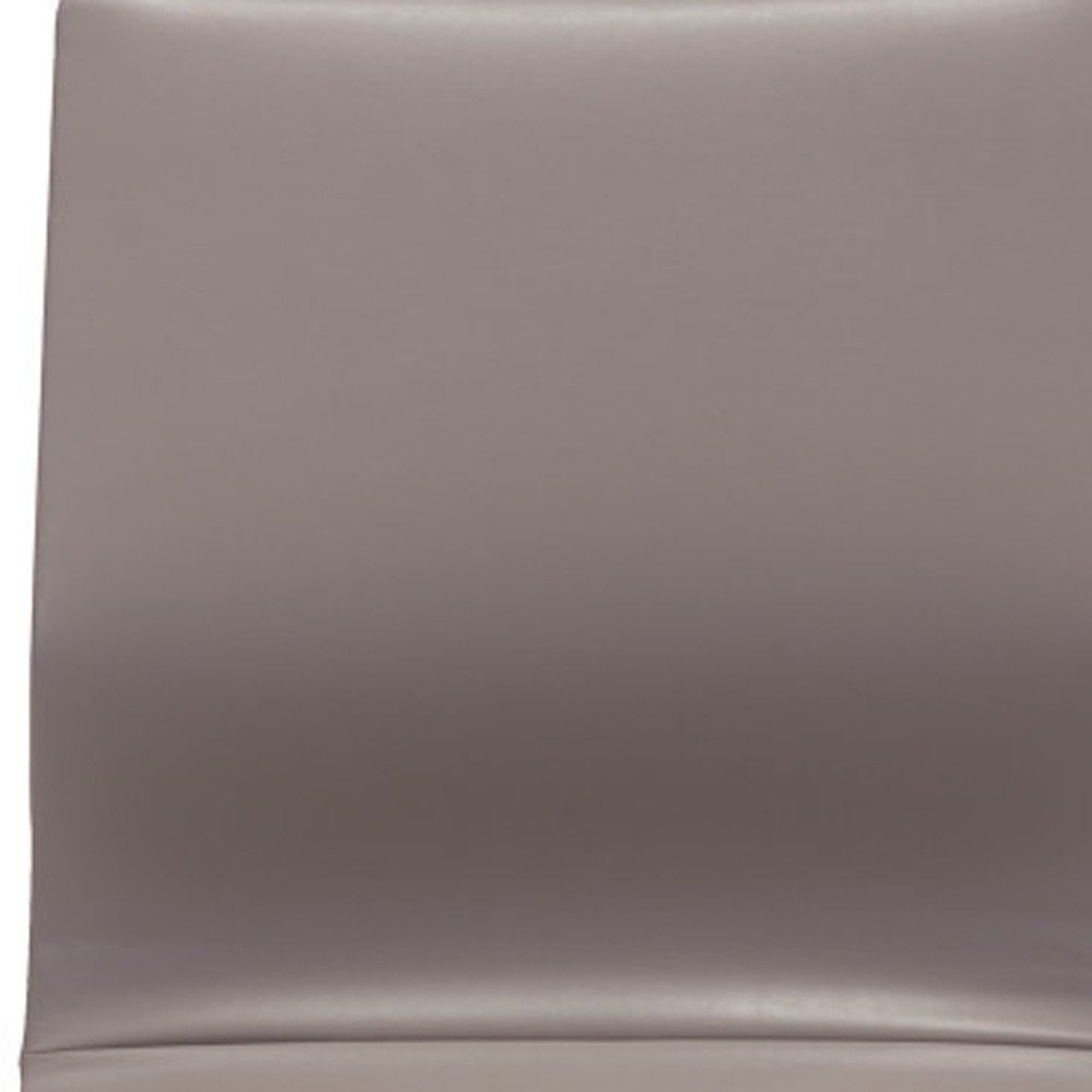 Taupe and Silver Swivel Faux Leather Conference Office Chair  Warm Home View