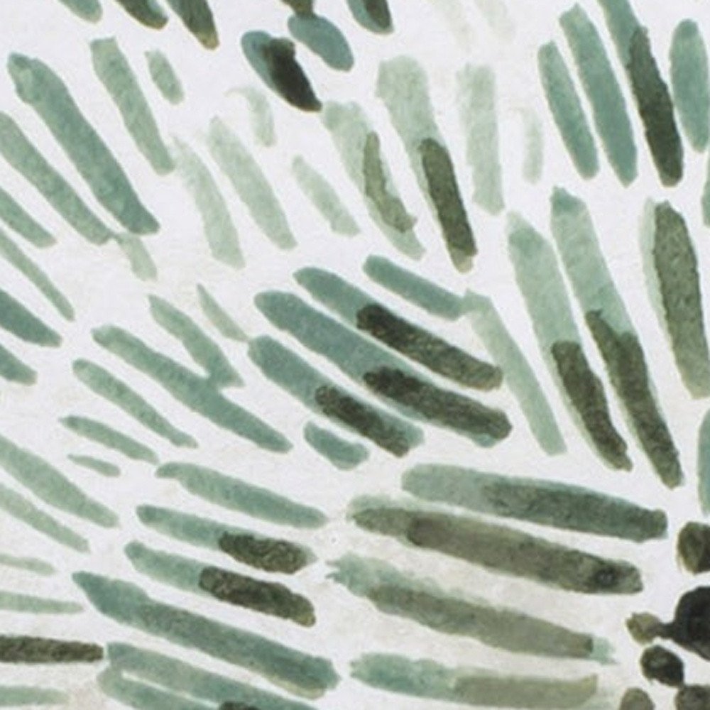 Set of Two Seafoam Green Watercolor Floral Wall Art  Warm Home View