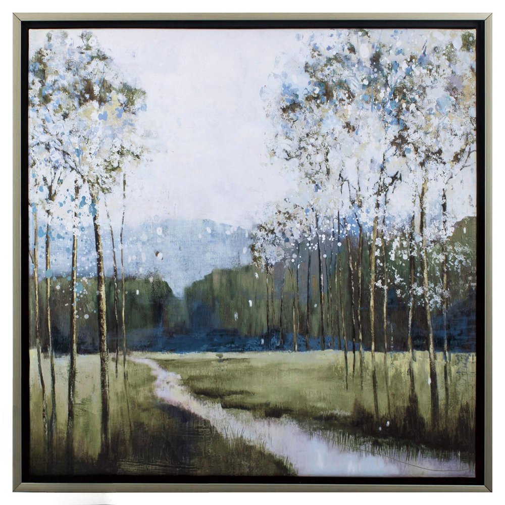Walk in the Forest Canvas Wall Art  Warm Home View