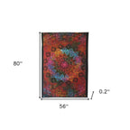Black And Red Floral Cotton Twin Flat Sheet  Warm Home View