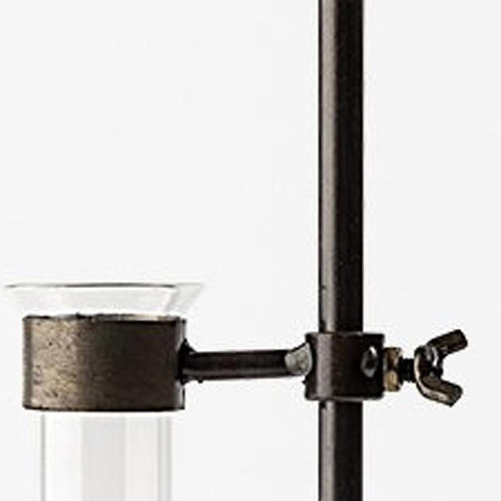 Set of Two Dark Brown Abstract Metal Cylinder Table Vases  Warm Home View
