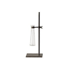Set of Two Dark Brown Abstract Metal Cylinder Table Vases  Warm Home View