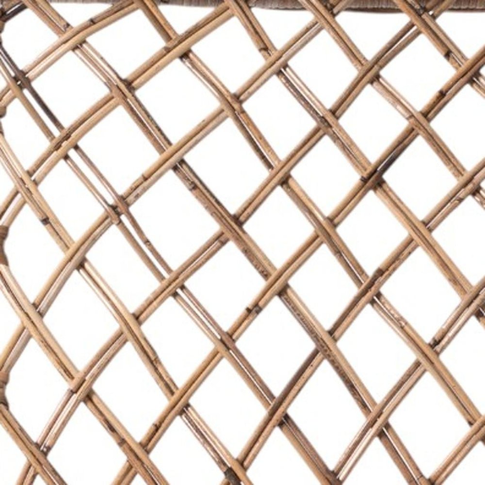 Set of Two Cream Woven Rattan Outdoor Accent Chairs  Warm Home View