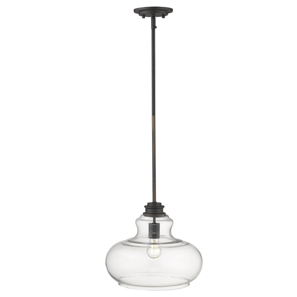 Torrel 1-Light Oil-Rubbed Bronze Pendant  Warm Home View