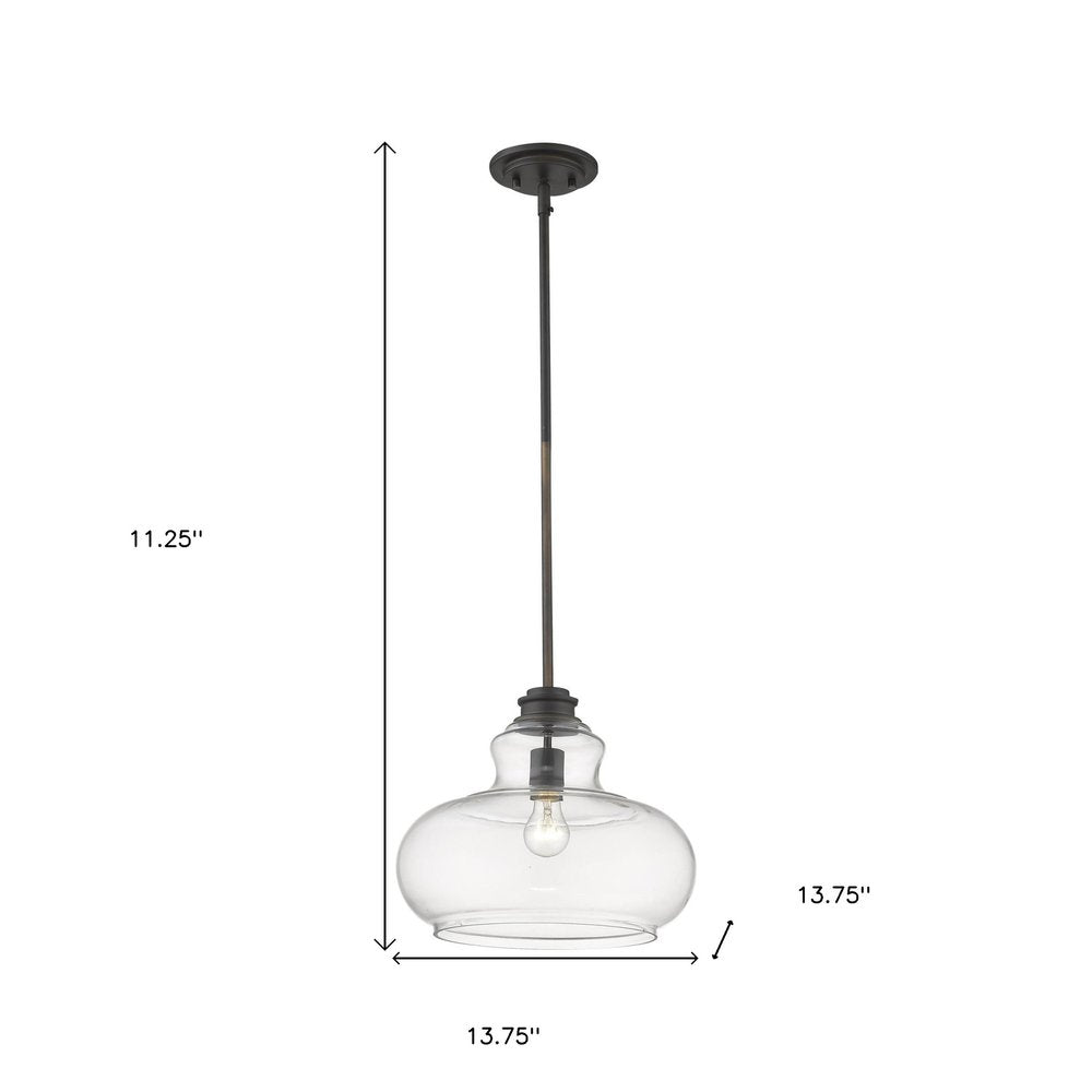 Torrel 1-Light Oil-Rubbed Bronze Pendant  Warm Home View