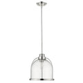 Stanton 1-Light Polished Nickel Pendant  Warm Home View