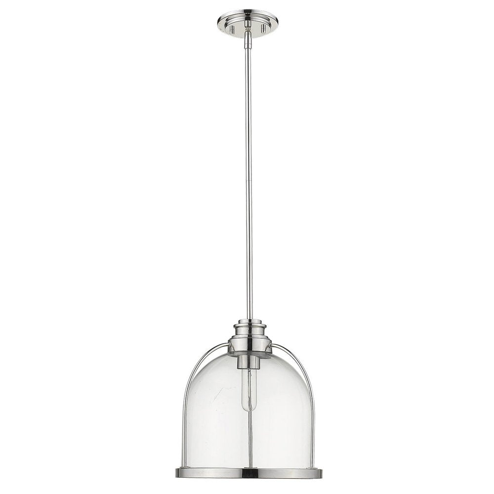 Stanton 1-Light Polished Nickel Pendant  Warm Home View