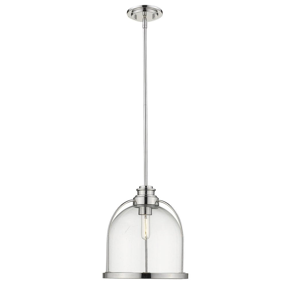 Stanton 1-Light Polished Nickel Pendant  Warm Home View