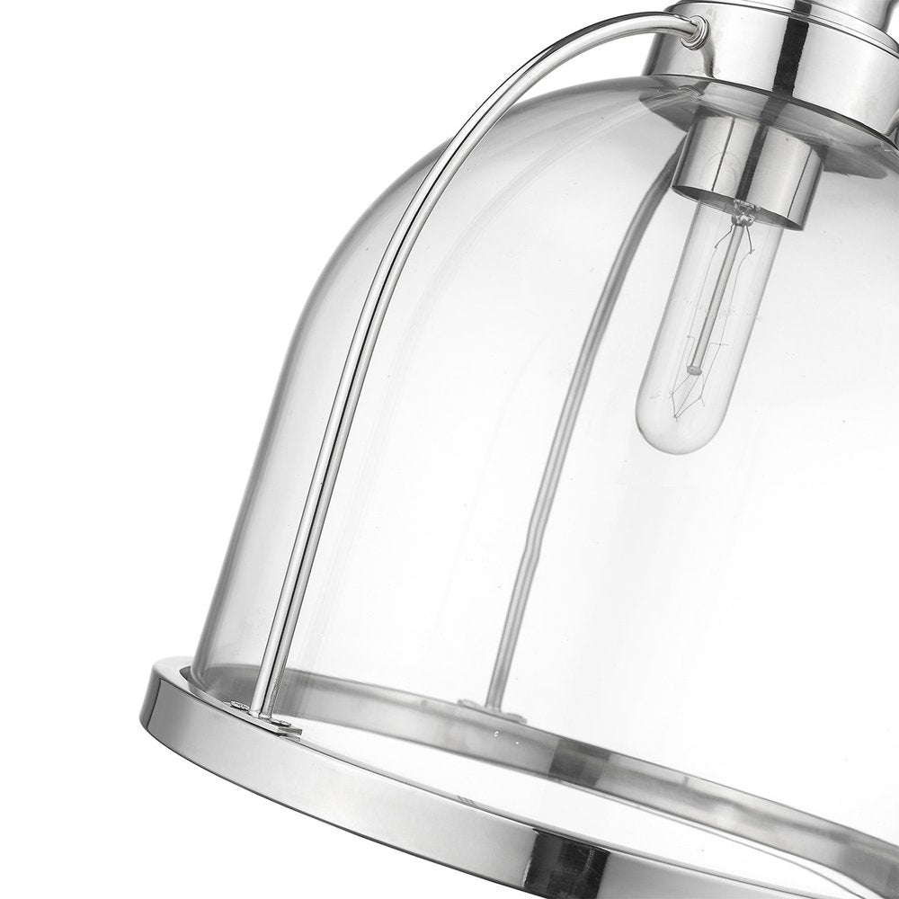 Stanton 1-Light Polished Nickel Pendant  Warm Home View