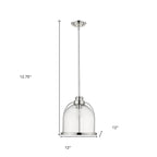 Stanton 1-Light Polished Nickel Pendant  Warm Home View