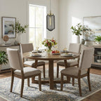 Reece 4-Light Aged Brass Island Pendant  Warm Home View