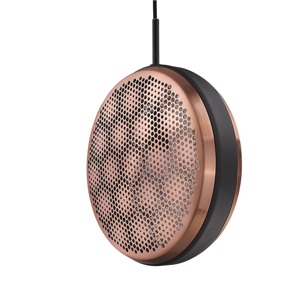 Tholos 1-Light Matte Black Pendant  Warm Home View