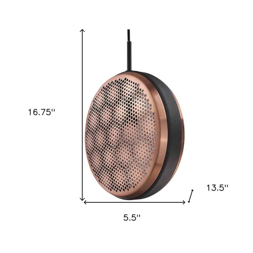 Tholos 1-Light Matte Black Pendant  Warm Home View