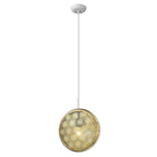 Tholos 1-Light White Pendant  Warm Home View