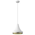 Tholos 1-Light White Pendant  Warm Home View