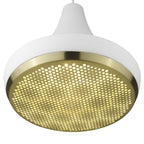 Tholos 1-Light White Pendant  Warm Home View