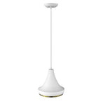 Tholos 1-Light White Pendant  Warm Home View