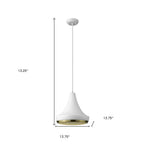 Tholos 1-Light White Pendant  Warm Home View