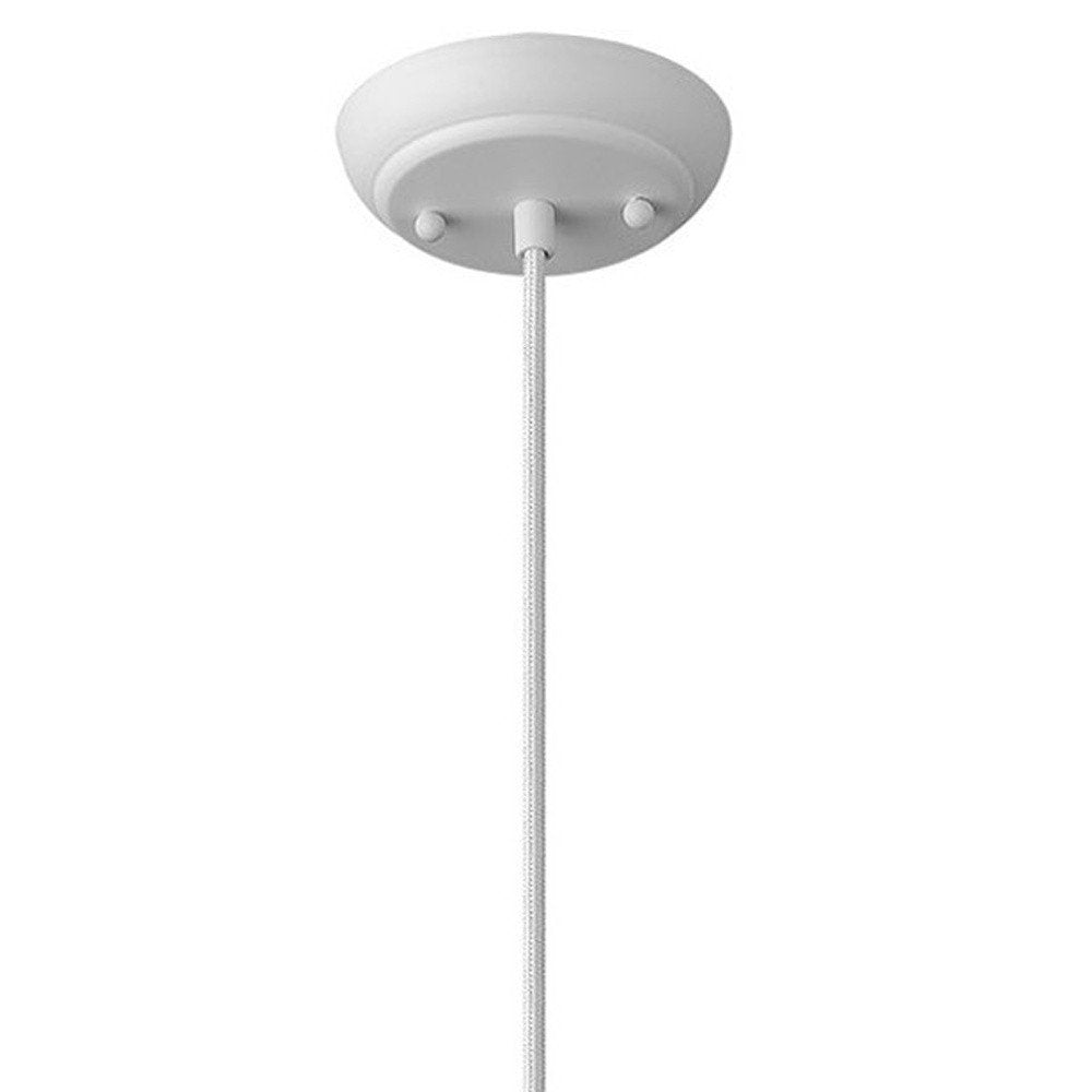 Tholos 1-Light White Pendant  Warm Home View
