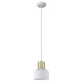 White and Gold Pendant Hanging Light  Warm Home View