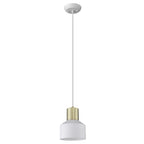 White and Gold Pendant Hanging Light  Warm Home View