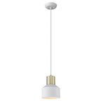 White and Gold Pendant Hanging Light  Warm Home View