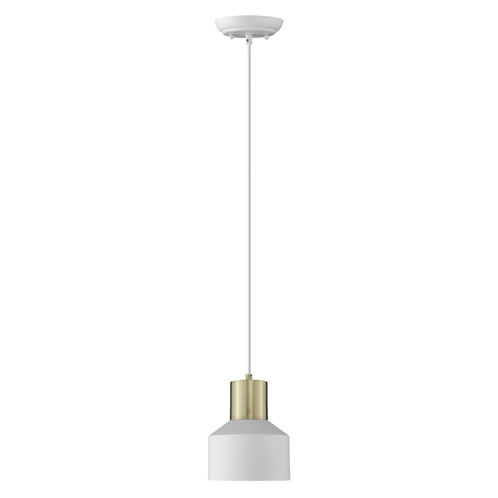 White and Gold Pendant Hanging Light  Warm Home View