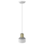White and Gold Pendant Hanging Light  Warm Home View
