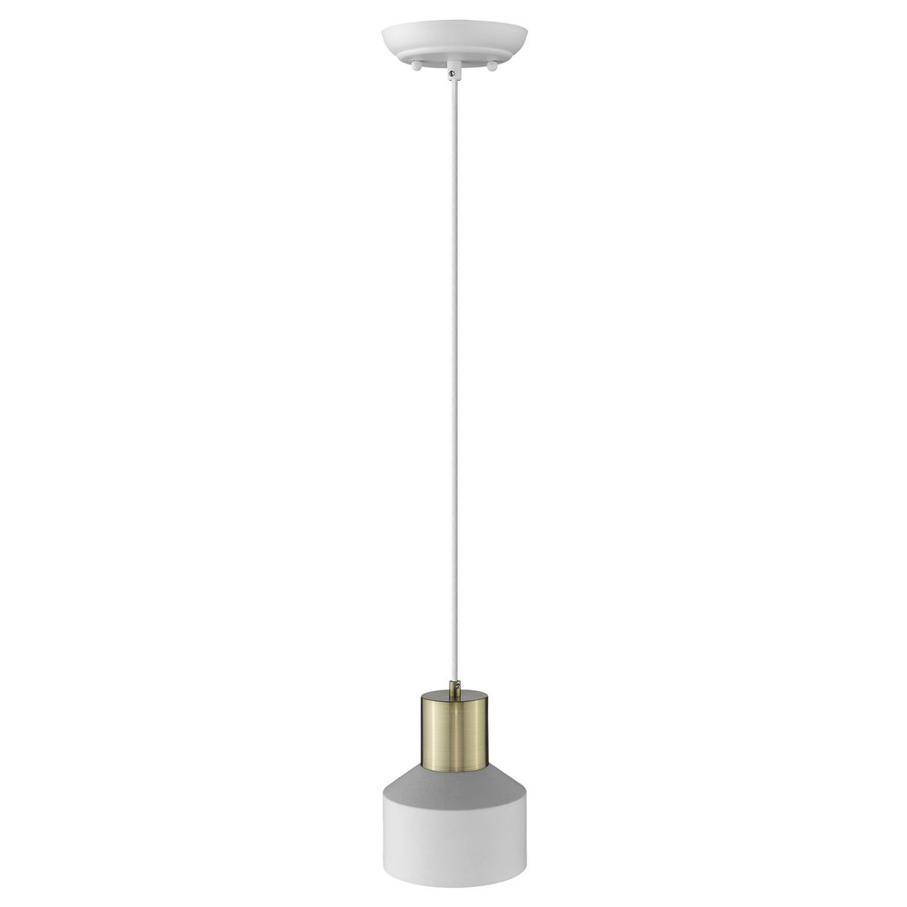 White and Gold Pendant Hanging Light  Warm Home View
