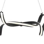 Munich LED Horizontal Chandelier // Black  Warm Home View