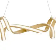 Munich LED Horizontal Chandelier // Gold  Warm Home View