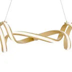 Munich LED Horizontal Chandelier // Gold  Warm Home View