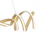 Munich LED Horizontal Chandelier // Gold  Warm Home View
