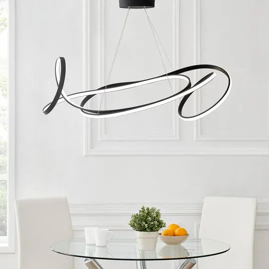 Moscow LED Chandelier // Black  Warm Home View