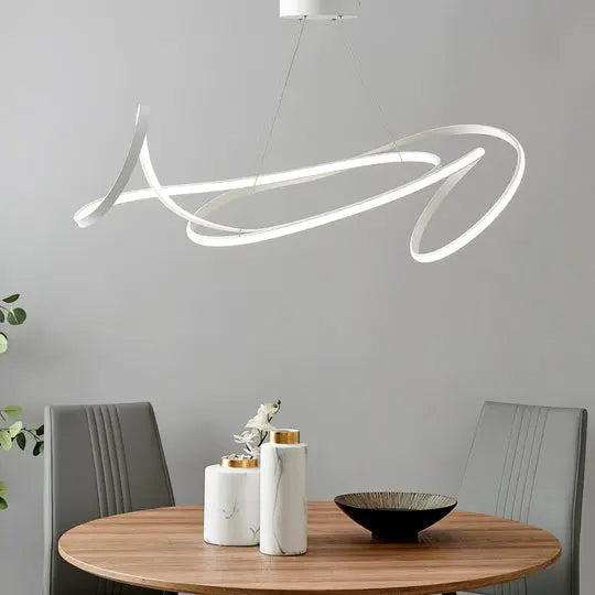 Moscow LED Chandelier // White  Warm Home View
