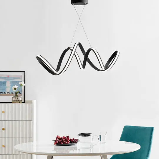 Seville LED Chandelier // Black  Warm Home View
