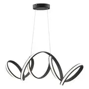 Seville LED Chandelier // Black  Warm Home View