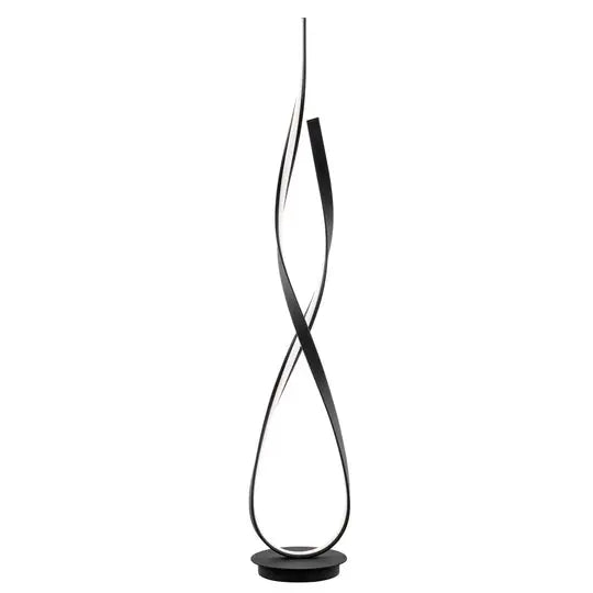 Matte Black Vienna LED 55" Tall Floor Lamp // Dimmable  Warm Home View