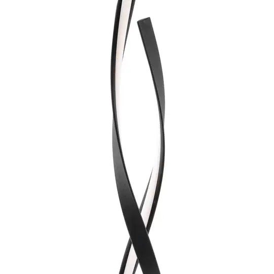 Matte Black Vienna LED 55" Tall Floor Lamp // Dimmable  Warm Home View