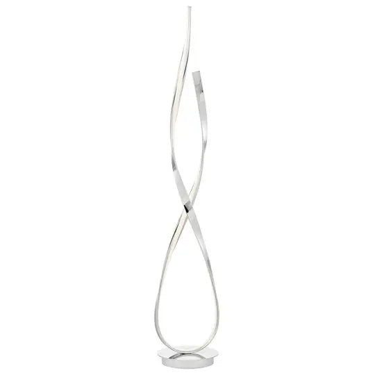Chrome Vienna LED 55" Tall Floor Lamp // Dimmable  Warm Home View