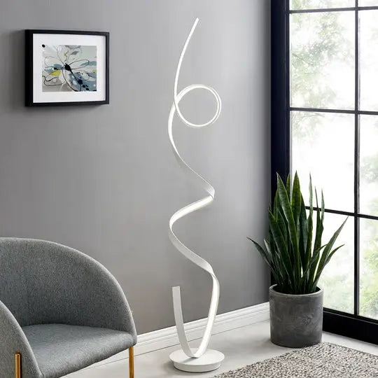 Amsterdam LED White 63-Inch Floor Lamp - Dimmable  Warm Home View